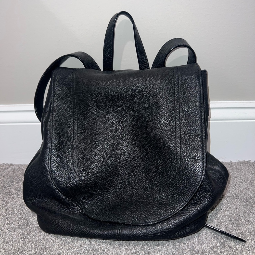 Sanctuary Black Leather Backpack